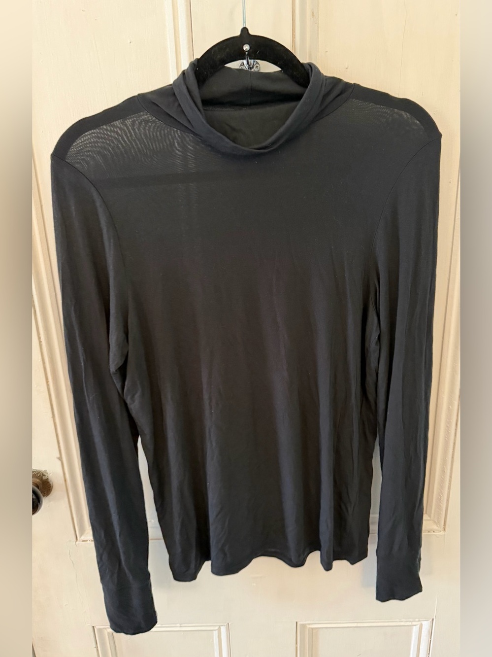 Offline by Aerie Black Modal Long Sleeve Turtleneck Top Size Medium